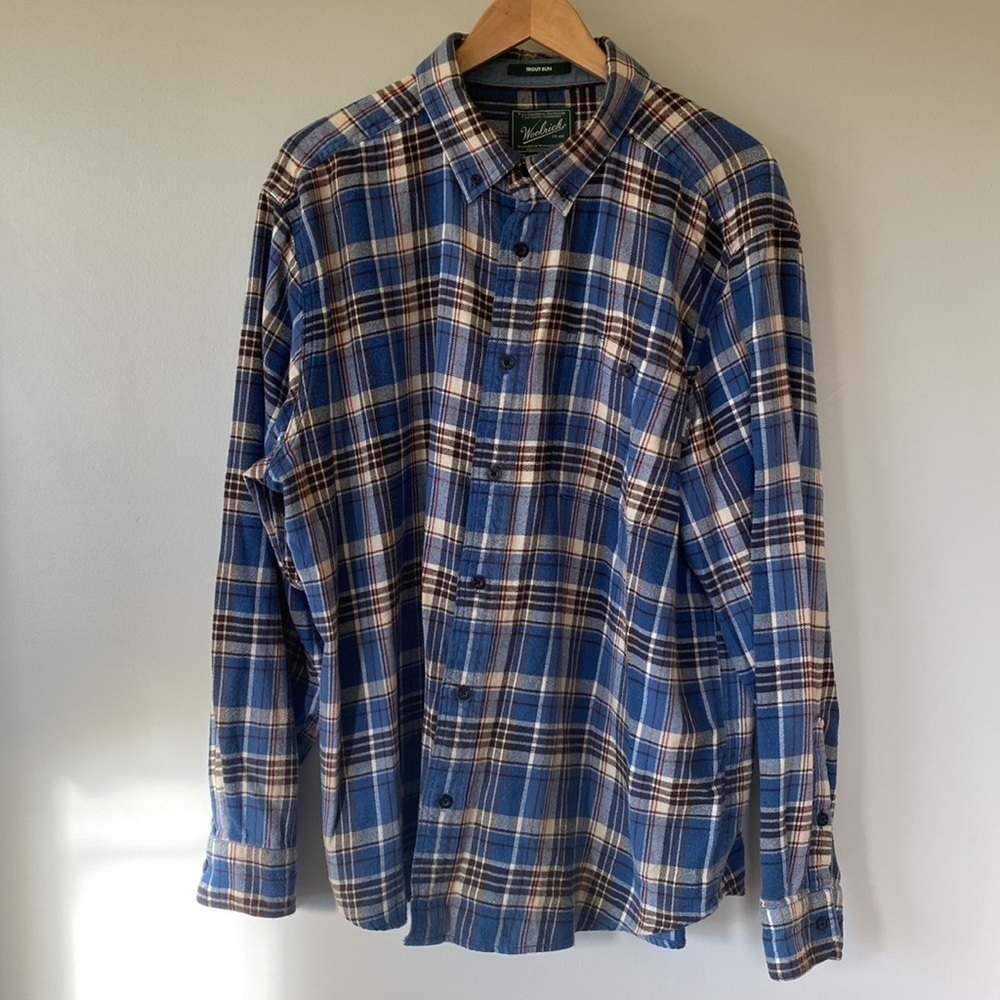 Woolrich flannel plaid flannel men's XXL button down shirt